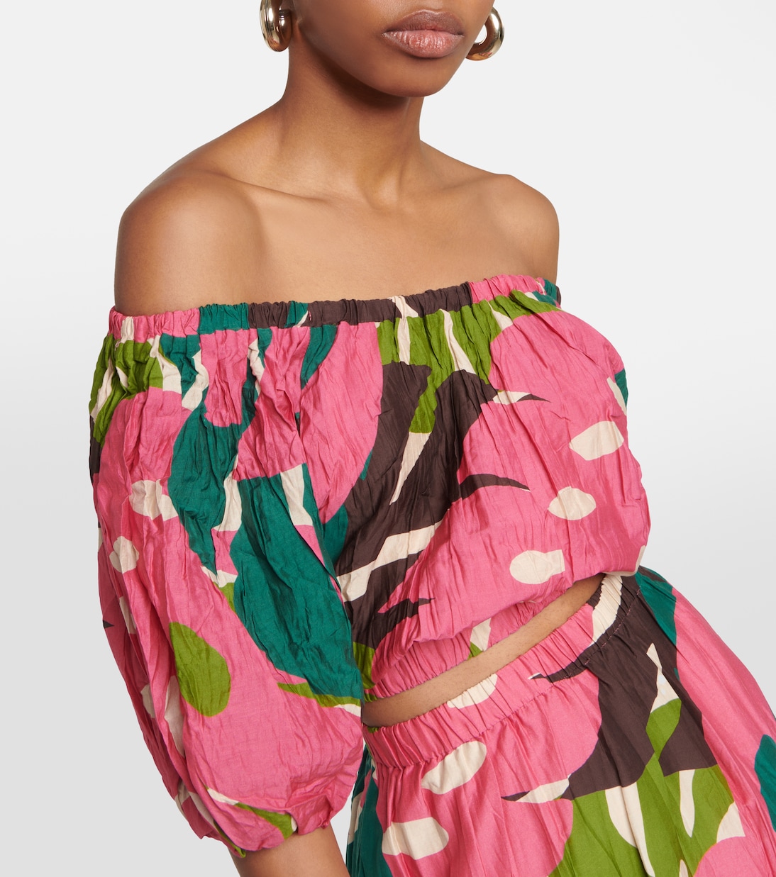 Top Britney aus Baumwolle und Seide | Velvet