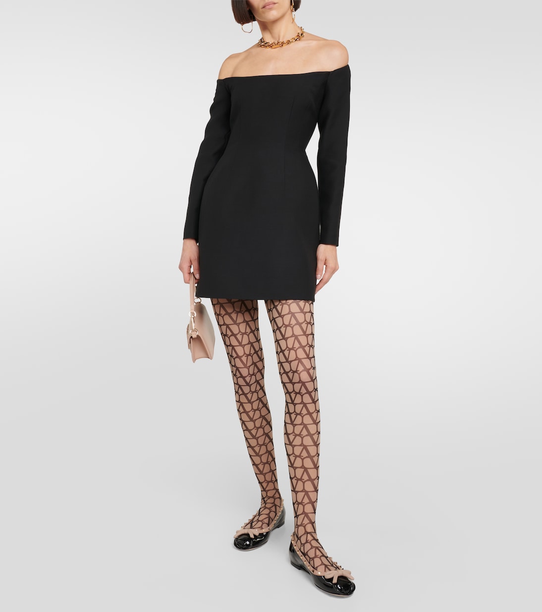 Ballerinas Rockstud aus Lackleder | Valentino Garavani