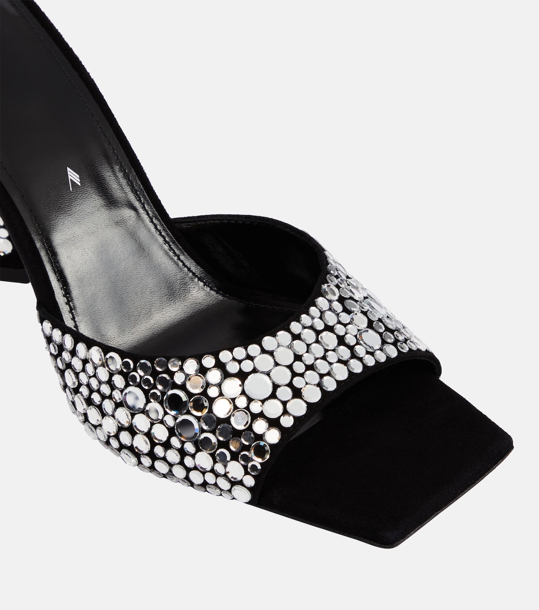 Mini Devon 85 embellished suede mules | The Attico