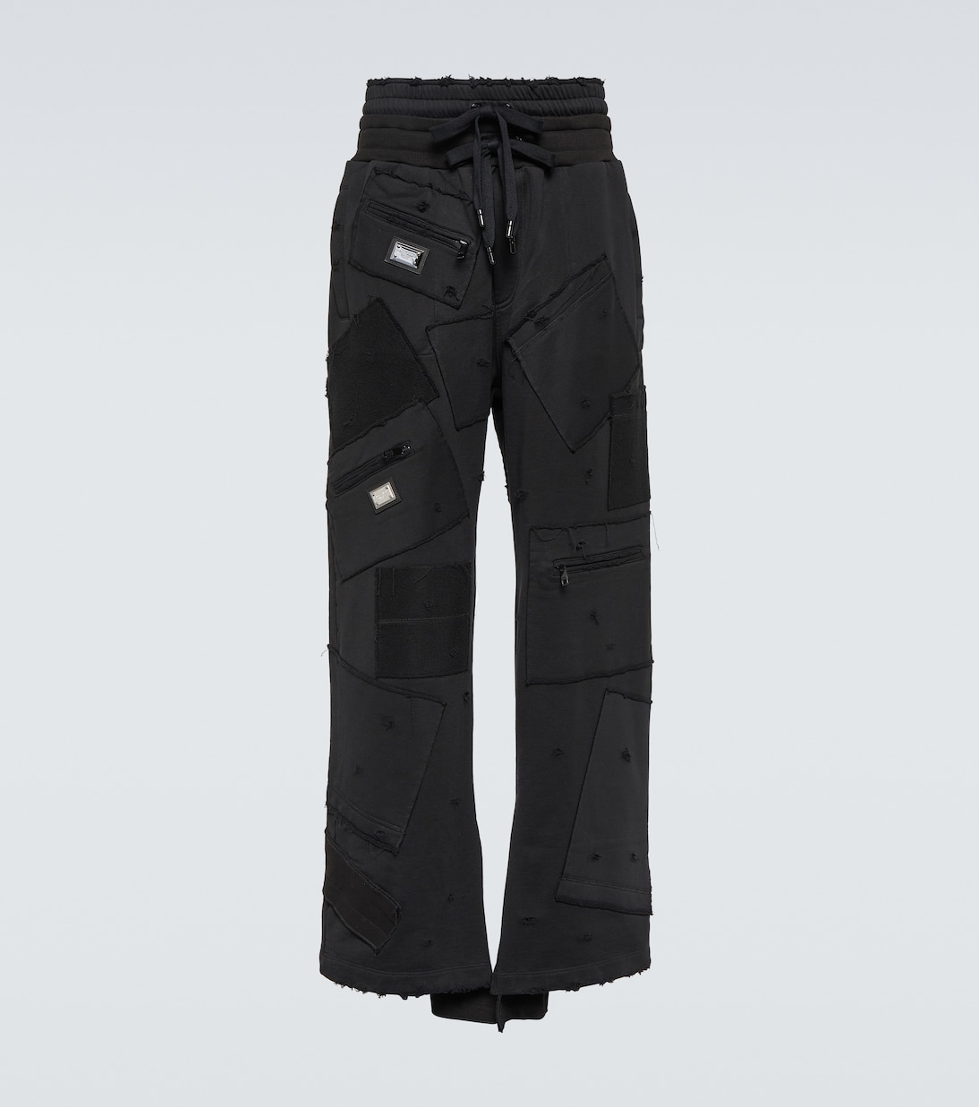 Logo tag jersey jogging pants  | Dolce&Gabbana