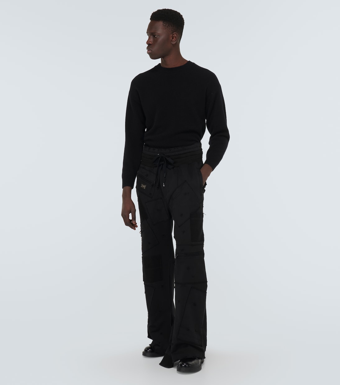 Logo tag jersey jogging pants  | Dolce&Gabbana