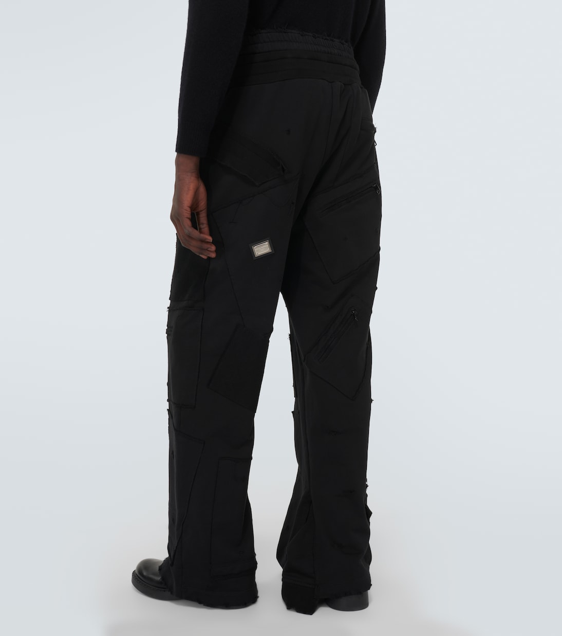 Logo tag jersey jogging pants  | Dolce&Gabbana