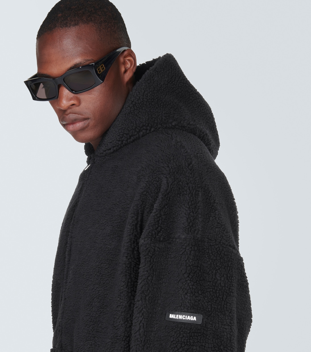 Oversized fleece hoodie | Balenciaga