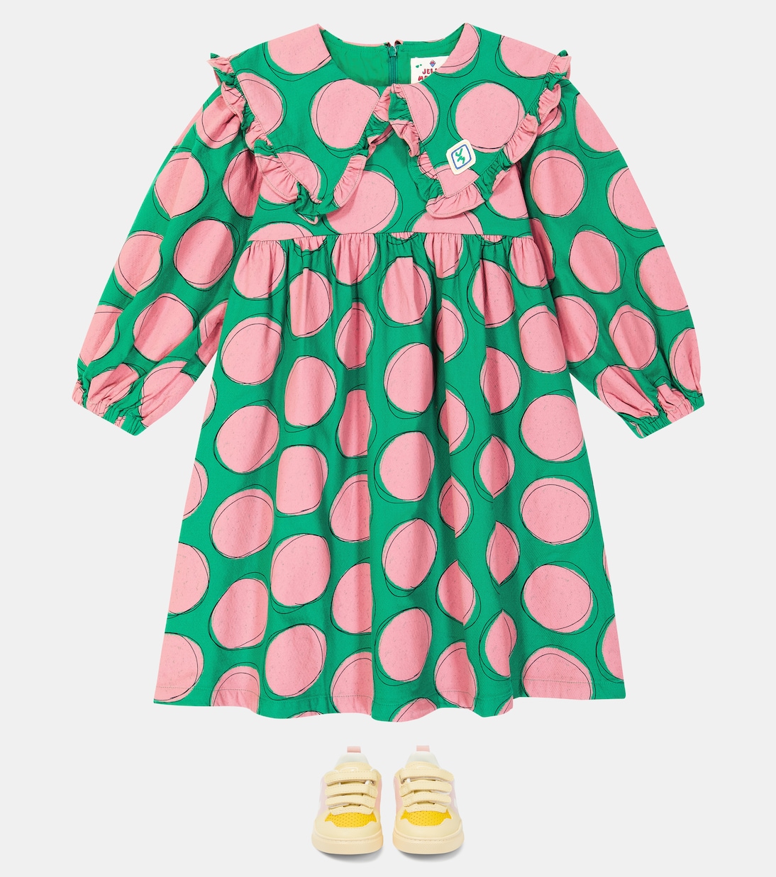 Polka-dot cotton dress | Jellymallow