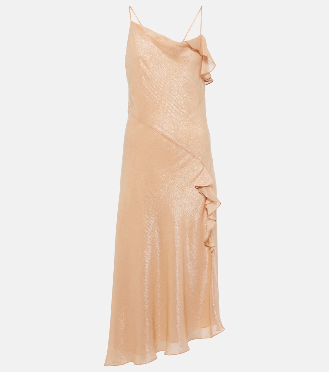 Bias Cami Lurex® twill slip dress | Victoria Beckham