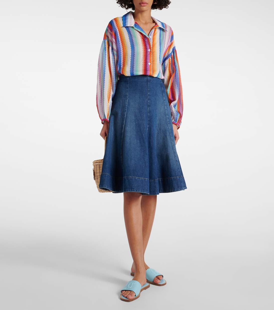 CL embossed leather mules | Christian Louboutin