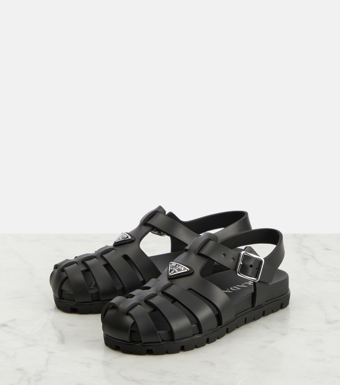 로고 피셔맨 샌들 | Prada