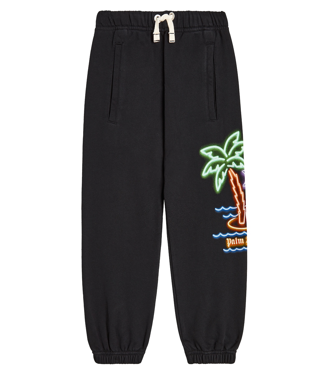 Printed cotton jersey sweatpants | Palm Angels Kids