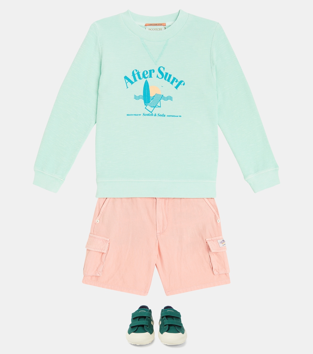 Short cargo en coton et lin | Scotch & Soda Kids