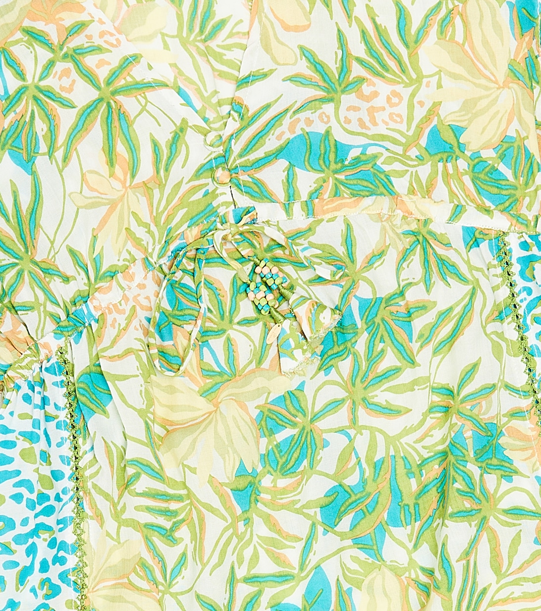 Cafetan Amaya à fleurs | Poupette St Barth Kids