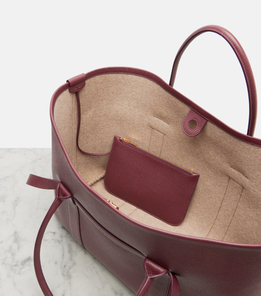 Tote Bag Ghiera Large aus Leder | Loro Piana