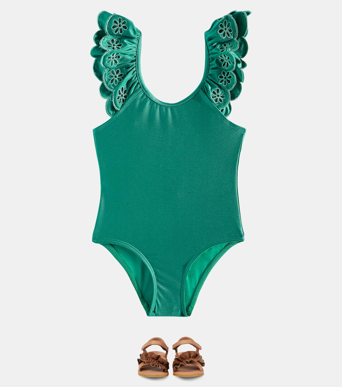 Ottie broderie anglaise swimsuit | Zimmermann Kids