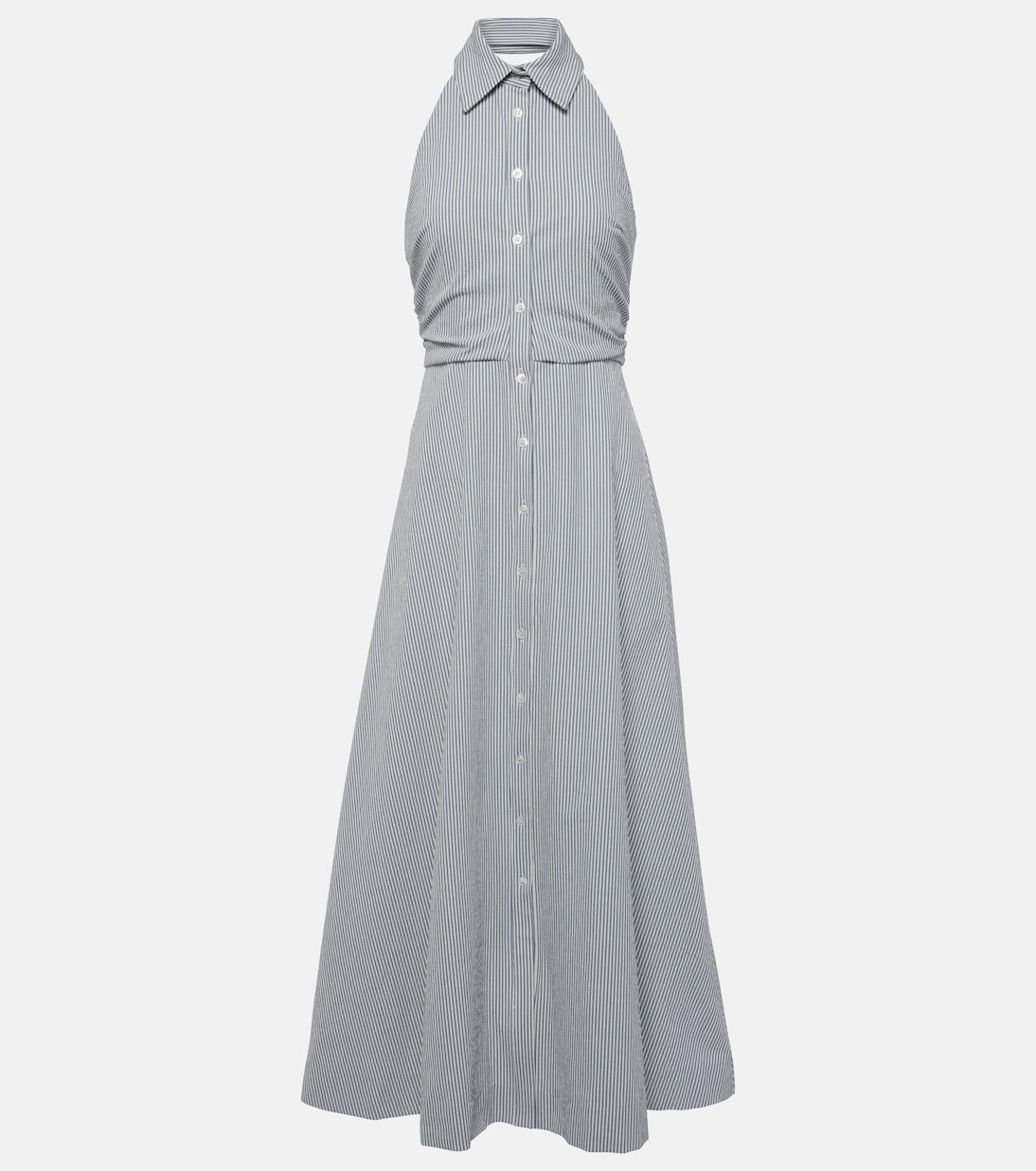 Robe longue Mackey rayée en coton | Veronica Beard