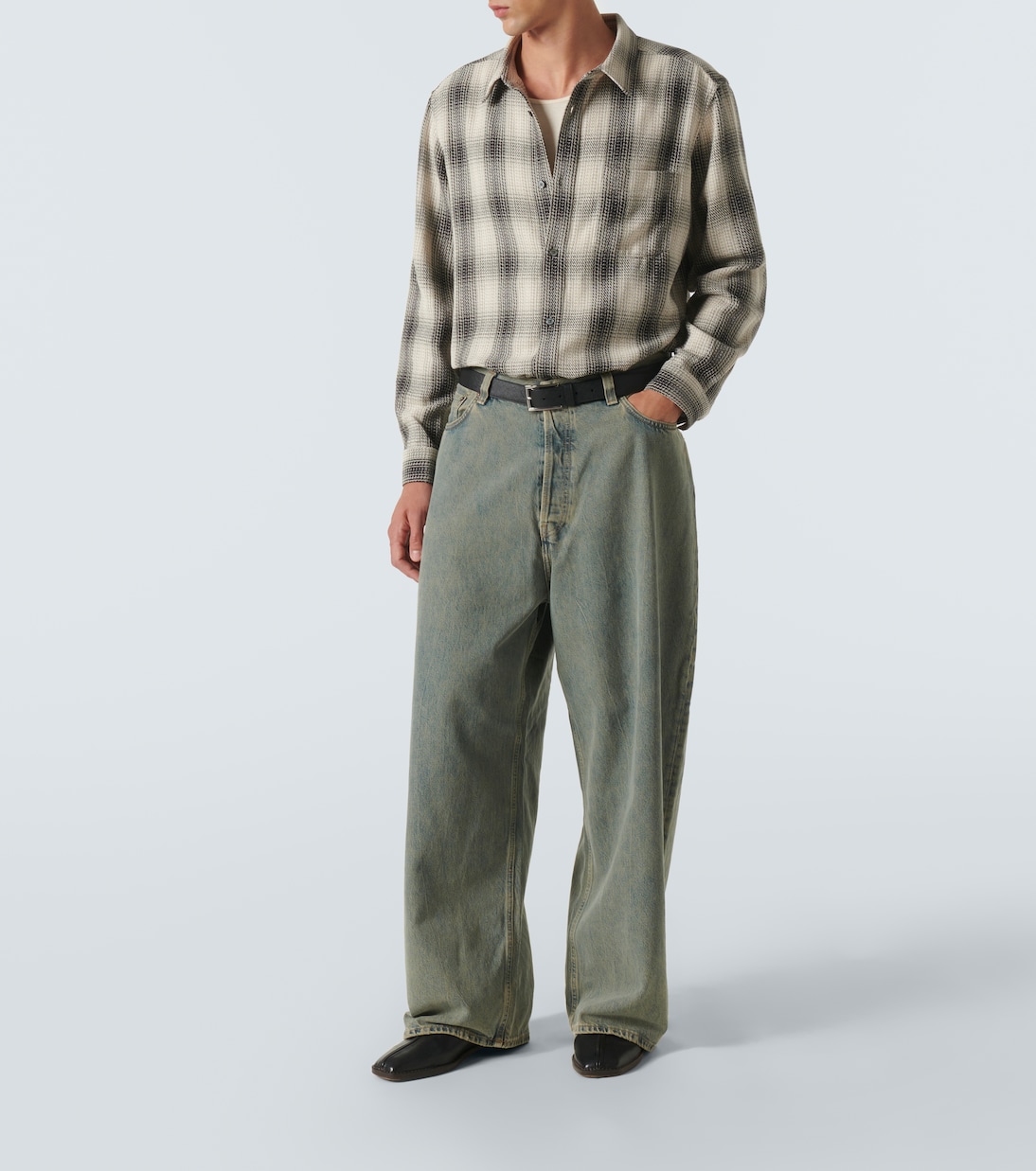 Baja tartan cotton shirt | Frame