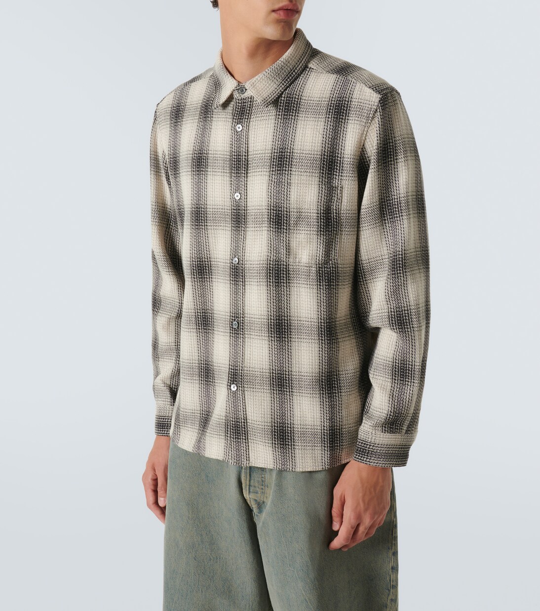 Baja tartan cotton shirt | Frame
