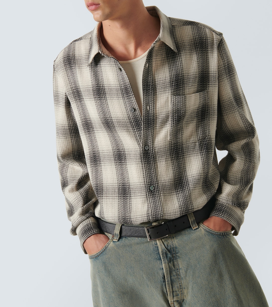 Baja tartan cotton shirt | Frame