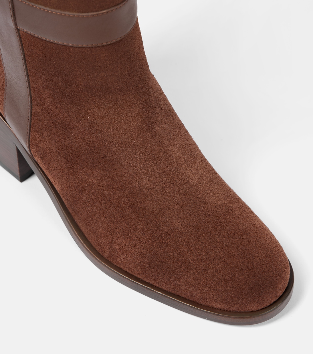 Lyube 65 shearling-lined suede knee-high boots | Clergerie