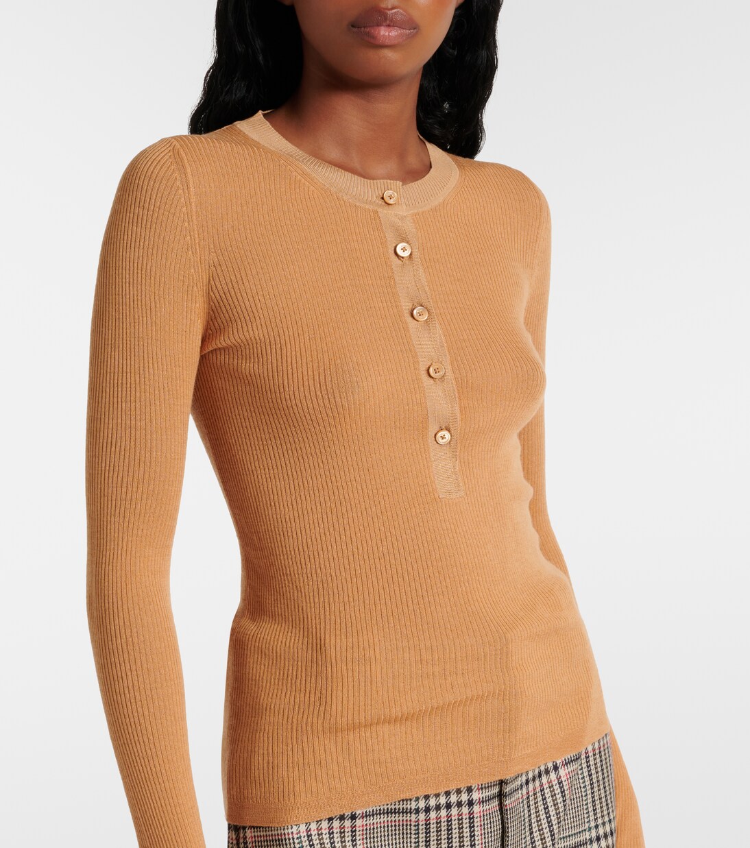 Top Henley en laine | Chloé