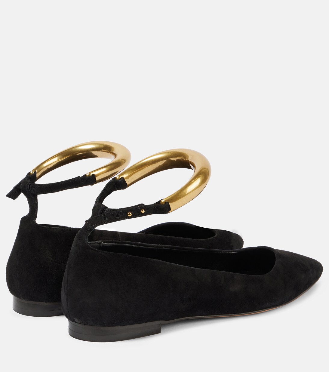 Verzierte Ballerinas Leanor aus Veloursleder | Isabel Marant