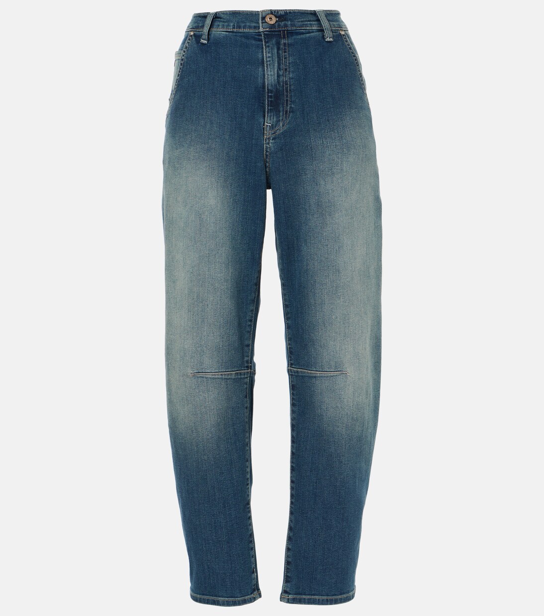 Jean barrel à taille haute | AG Jeans