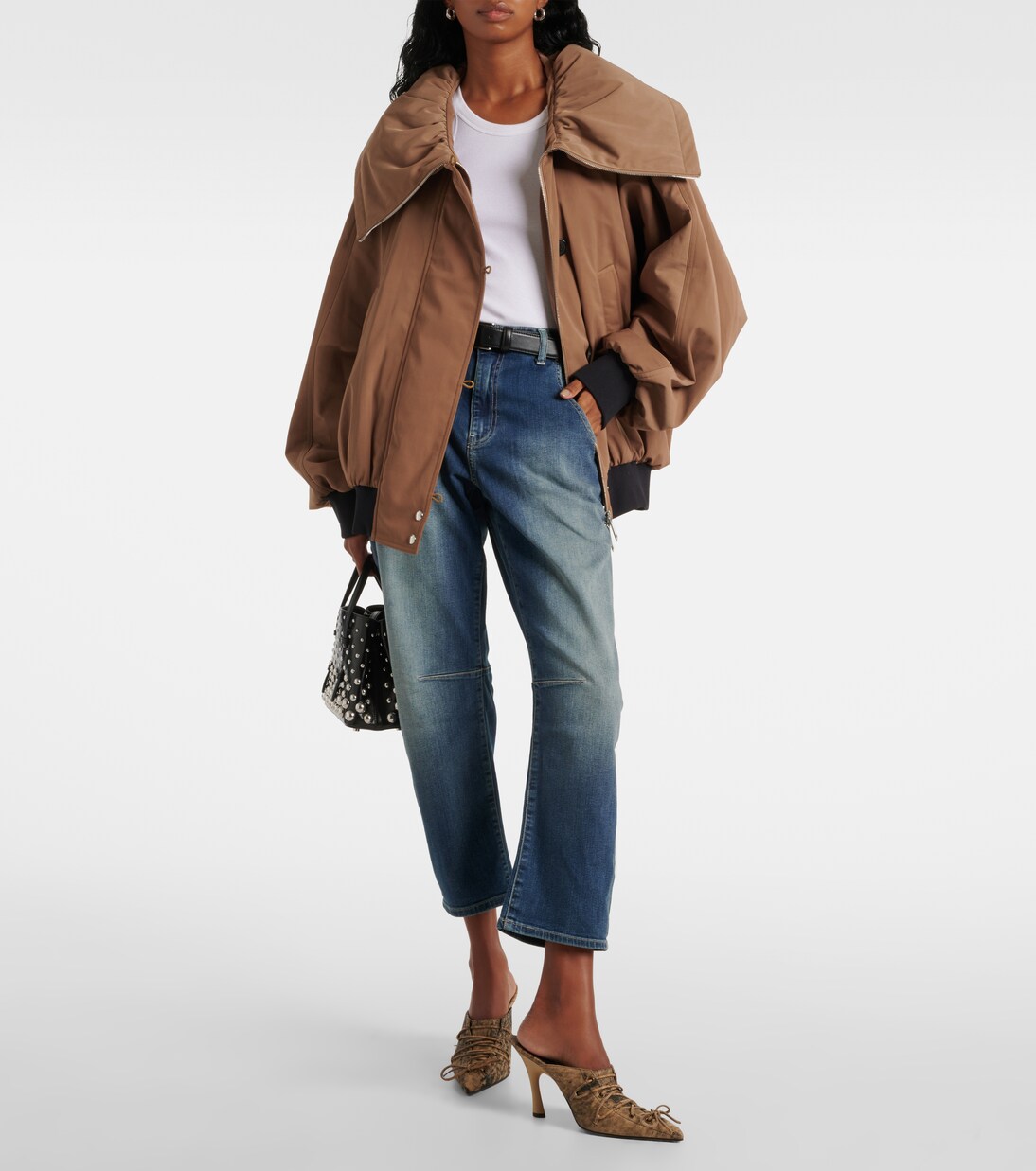 Jean barrel à taille haute | AG Jeans