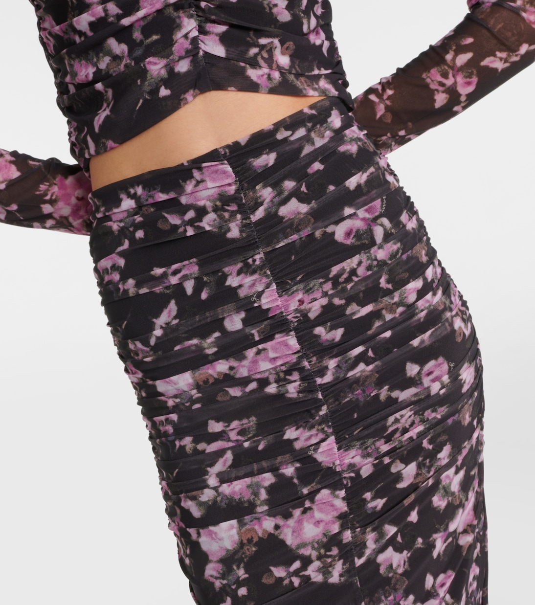 Midirock aus Mesh | Ganni