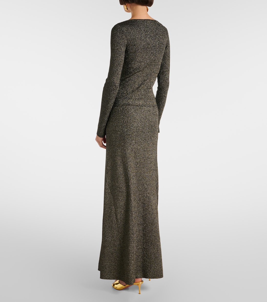 Maxirock aus Lamé | Ganni