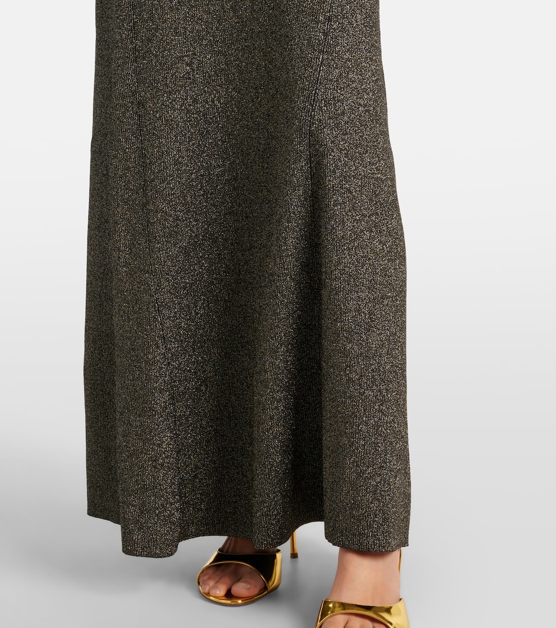 Maxirock aus Lamé | Ganni