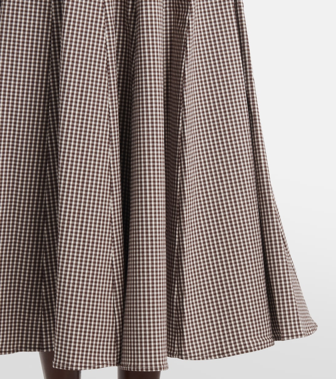 Robe midi Wells à carreaux | Staud