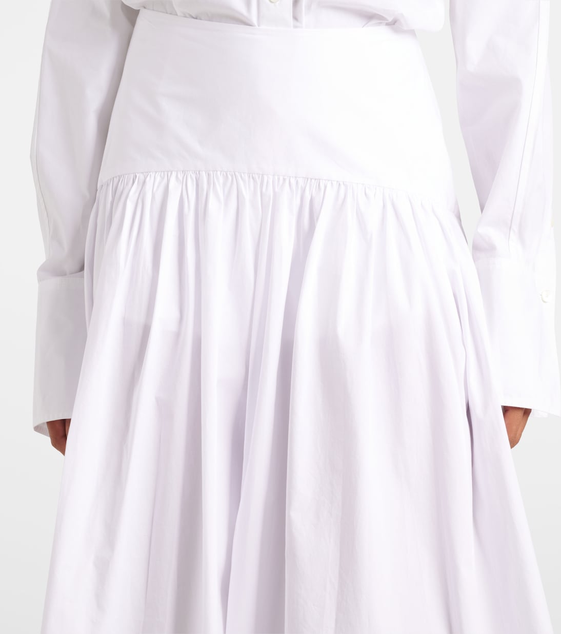 High-Rise-Maxirock Procida aus Baumwolle | Staud