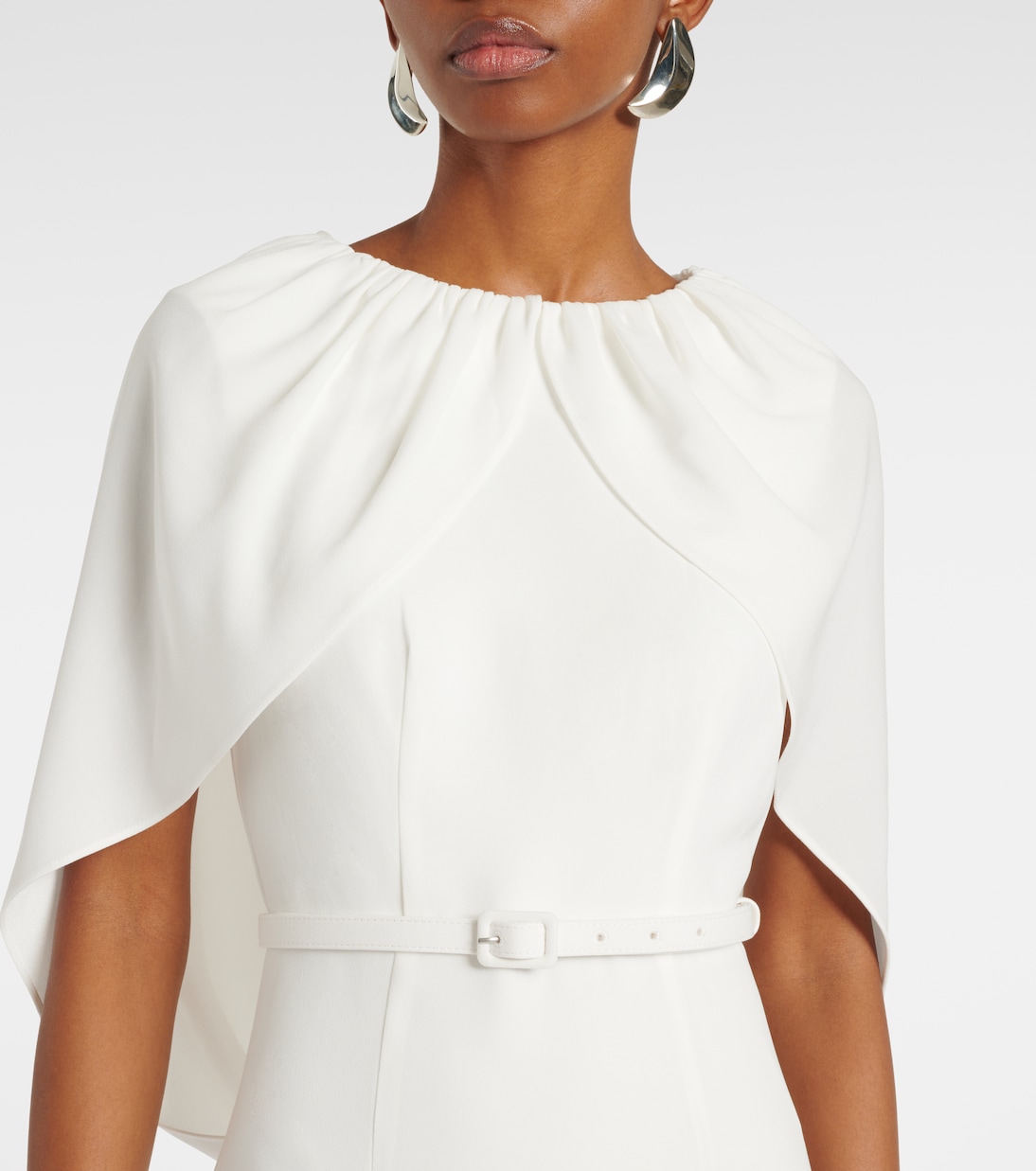 Robe midi en crêpe de satin | Roland Mouret