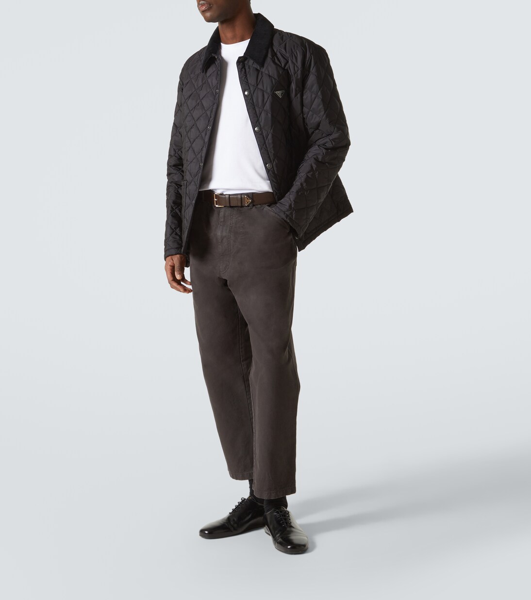 T-Shirt Interlock aus Baumwoll-Jersey | Prada