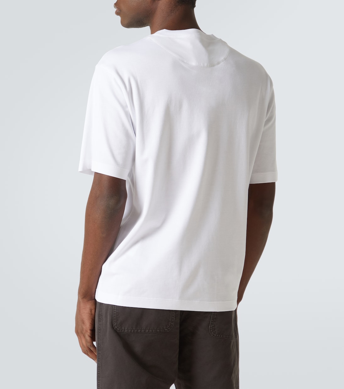 T-Shirt Interlock aus Baumwoll-Jersey | Prada