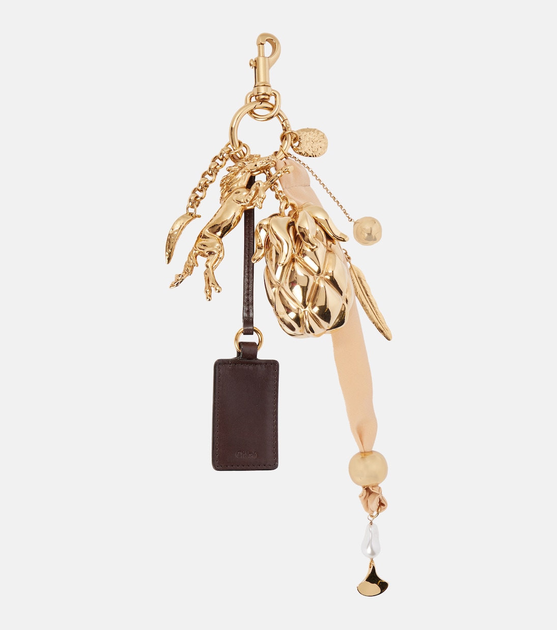 Giga Pineapple leather bag charm | Chloé