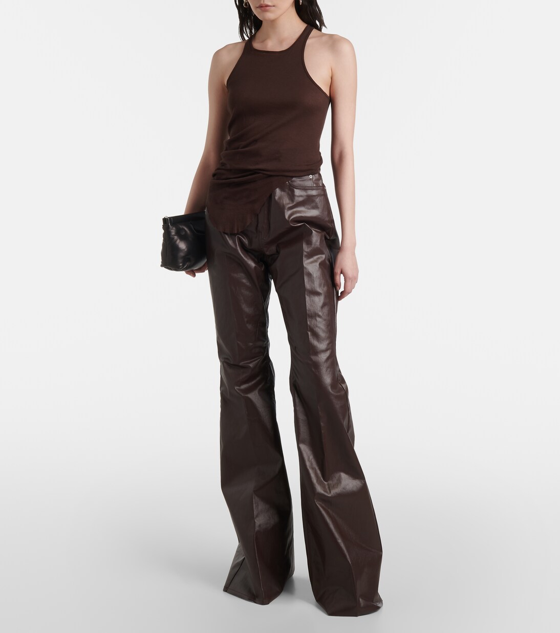Beschichtete High-Rise-Hose aus Canvas | Rick Owens