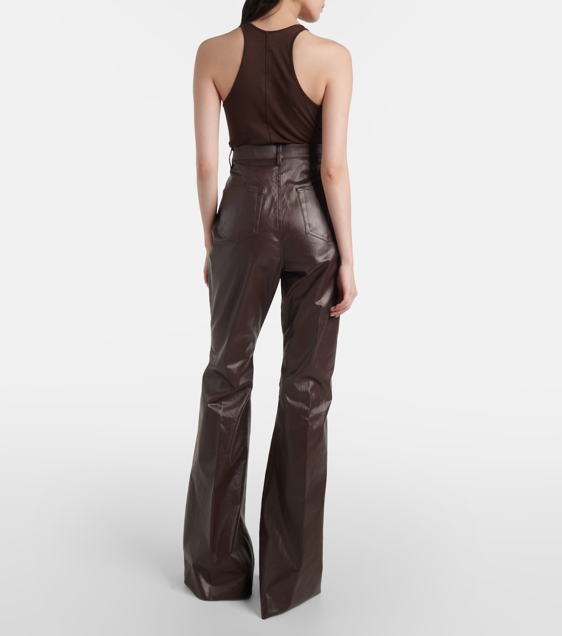 Beschichtete High-Rise-Hose aus Canvas | Rick Owens