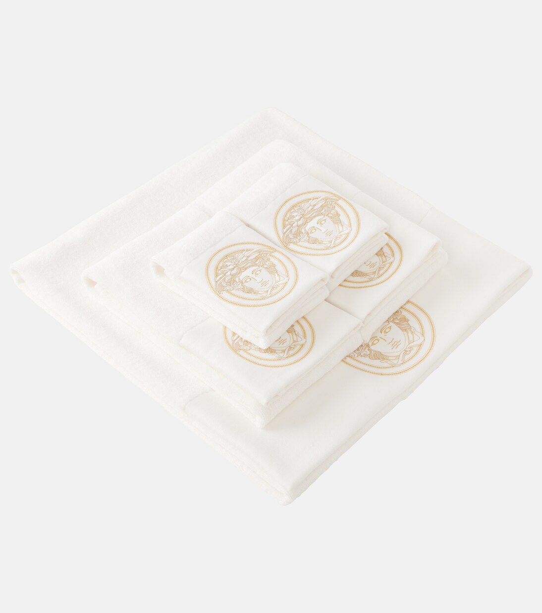 Medusa Gala set of 5 cotton terry towels | Versace Home