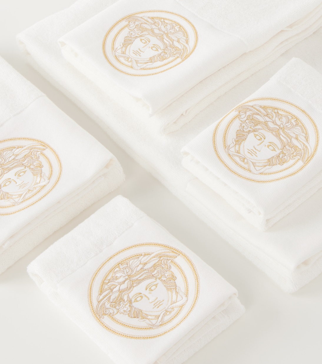 Medusa Gala set of 5 cotton terry towels | Versace Home