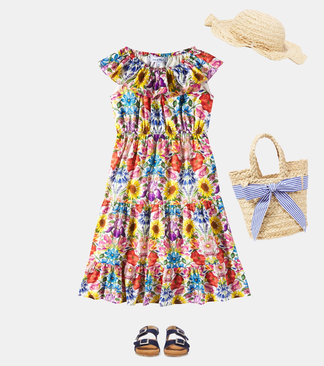 Raffia sun hat | Tartine et Chocolat