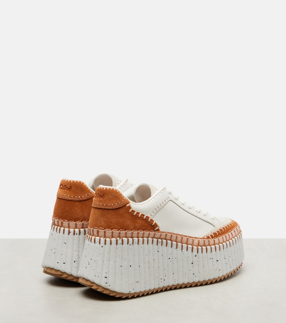 Leather platform sneakers | Chloé