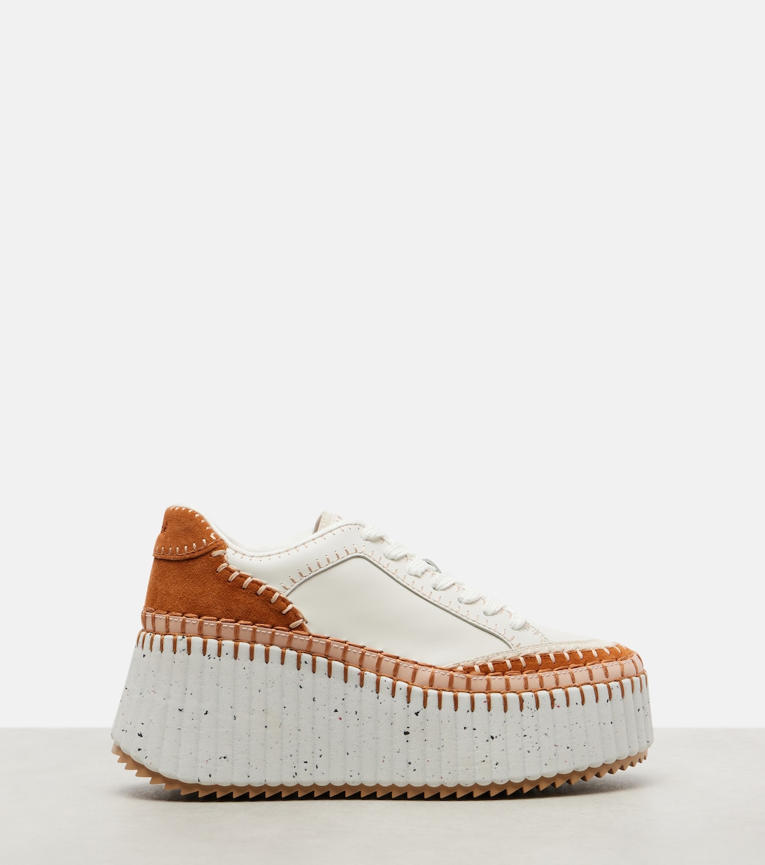 Leather platform sneakers | Chloé