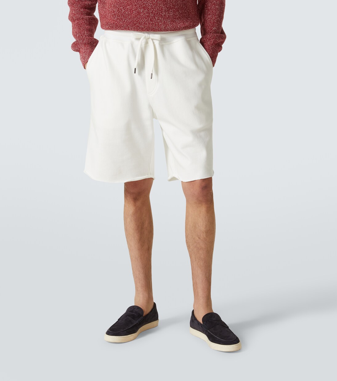 Cotton-blend jersey shorts | Brunello Cucinelli