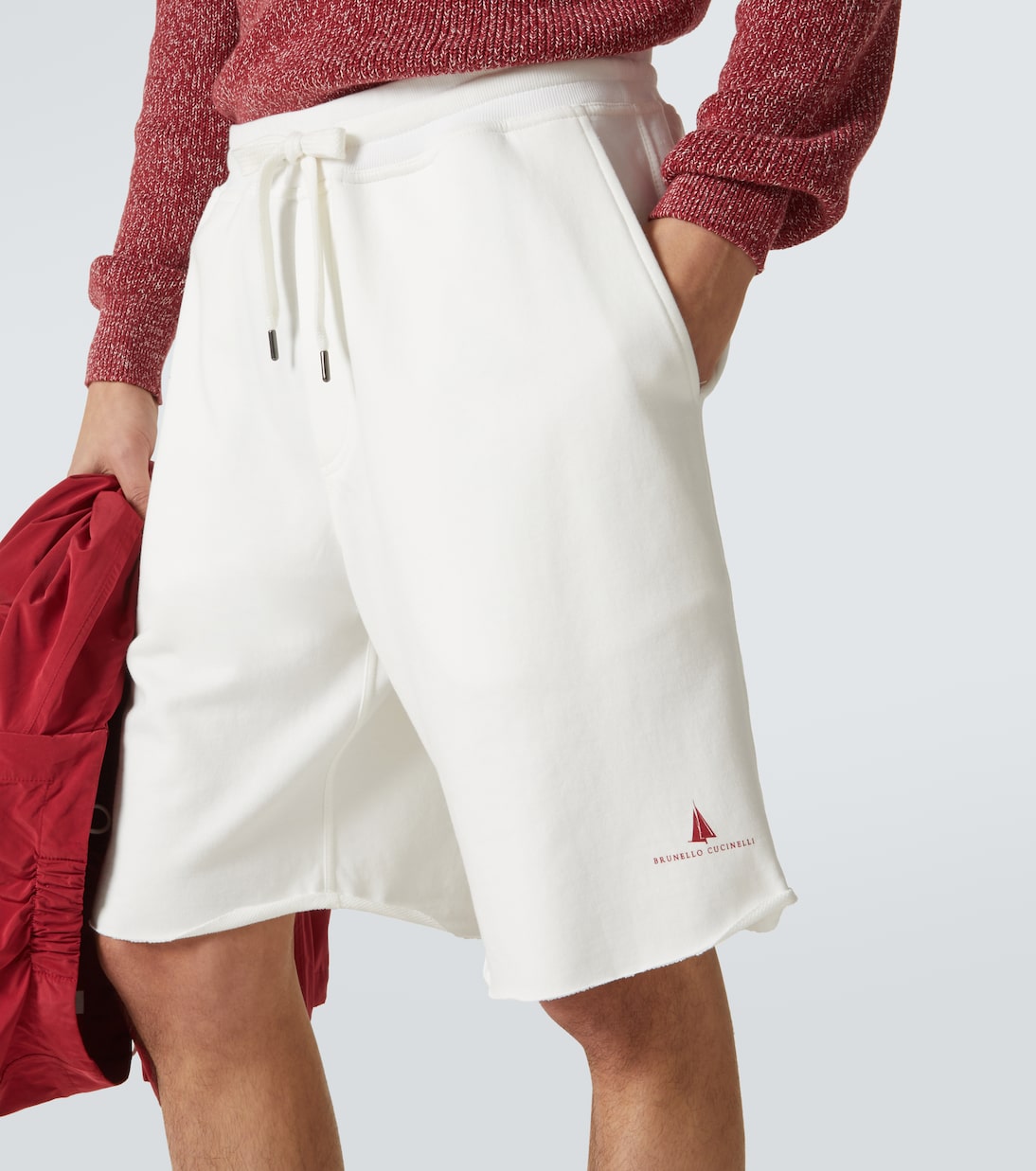 Cotton-blend jersey shorts | Brunello Cucinelli