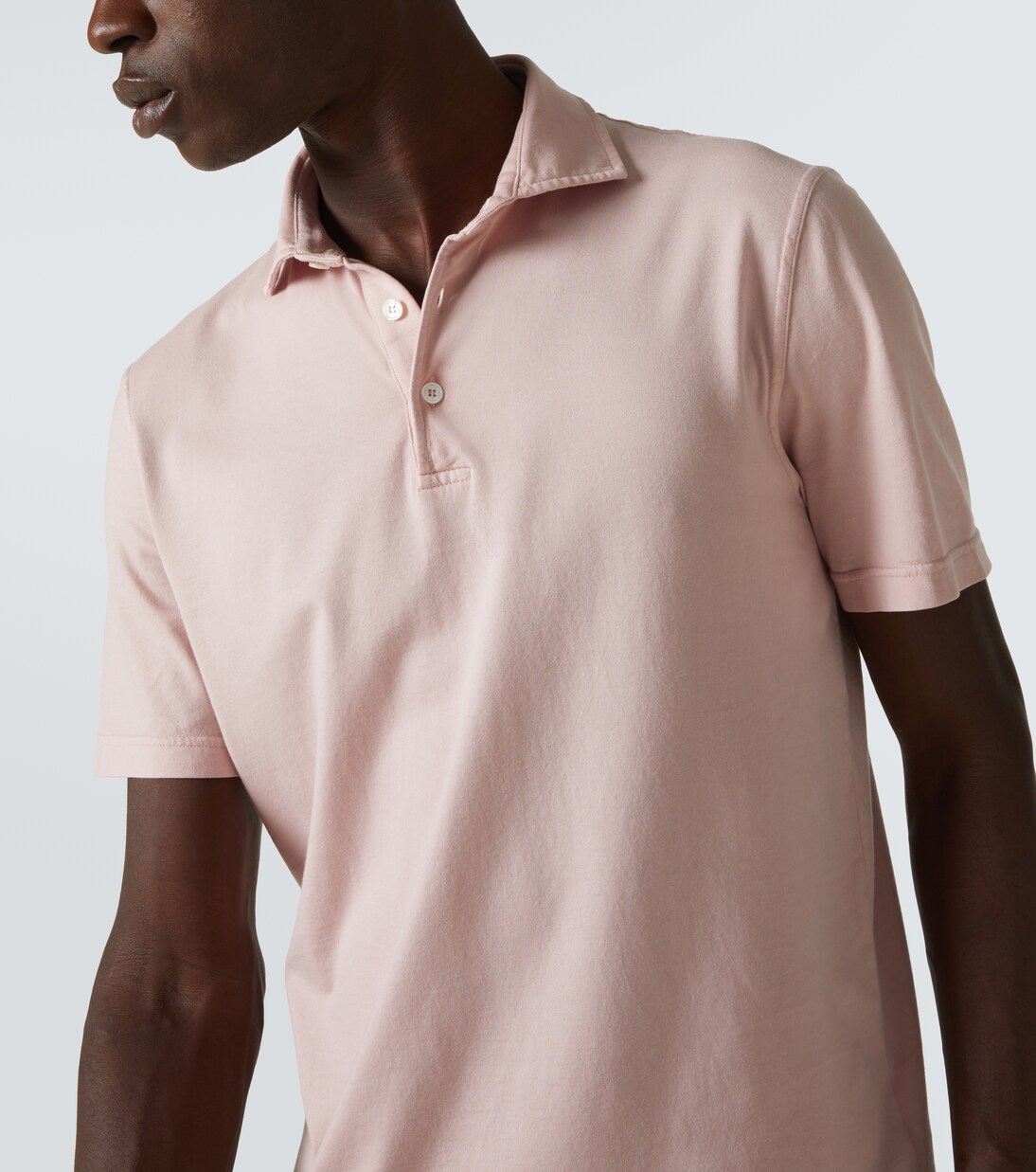 Polohemd Zero aus Baumwoll-Jersey | Fedeli