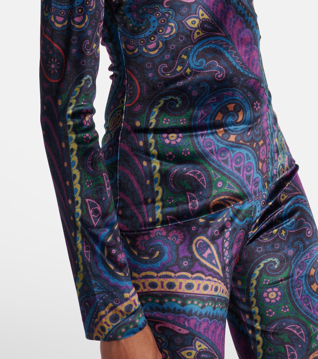 Top in jersey con stampa paisley | Etro