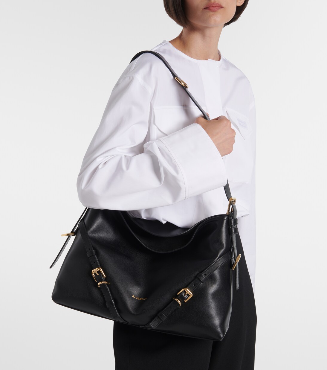 Voyou Medium leather shoulder bag | Givenchy