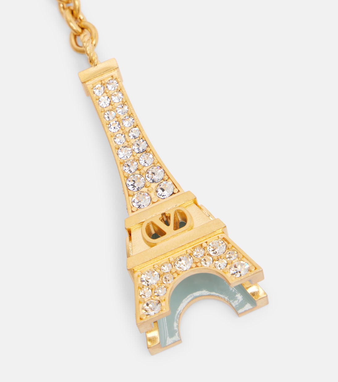 VLogo Signature Eiffel Tower keyring | Valentino Garavani