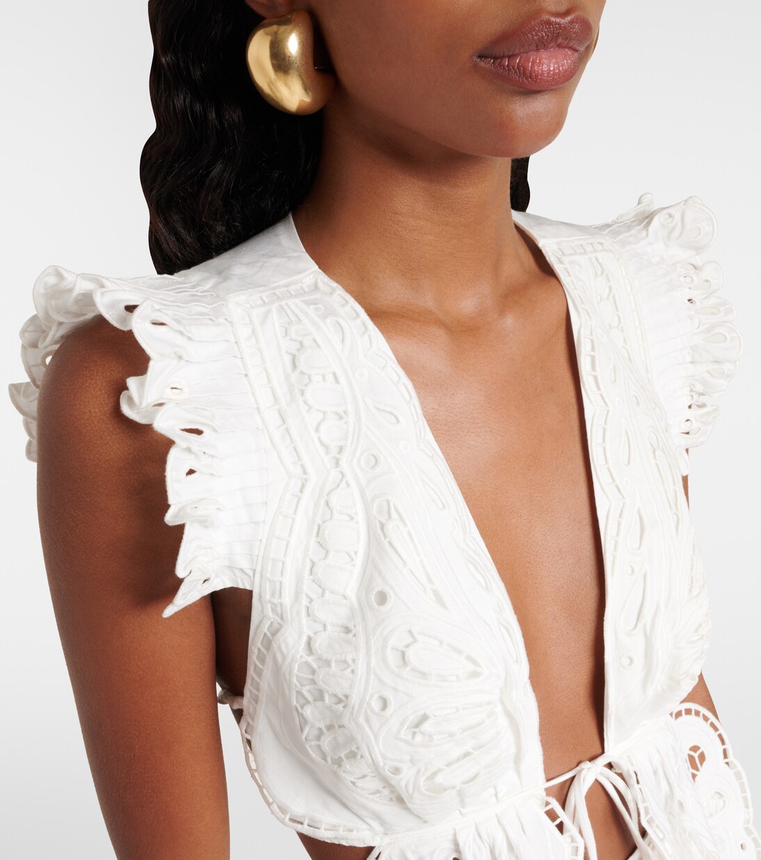 Top en coton à broderies anglaises | Farm Rio