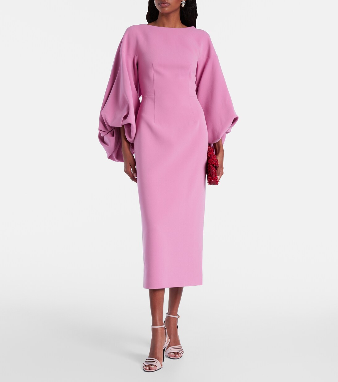 Robe midi Garance en crêpe | Roksanda