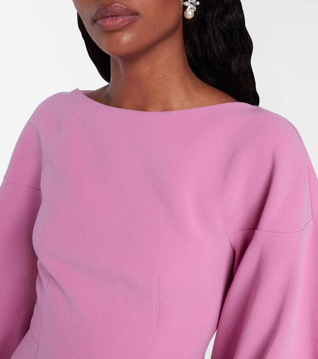 Robe midi Garance en crêpe | Roksanda